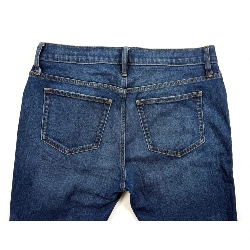 J CREW Men's Slim Fit Flex 32x30 Distressed Denim Medium Wash Blue Jeans #1777